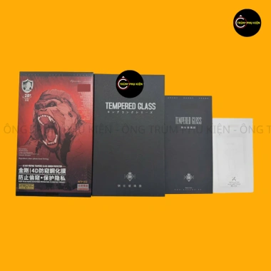 Kính Cường Lực iPhone Chống Nhìn Trộm Full Màn 4D - Giá 82.000, tương thích 6splus‑17 Pro 5