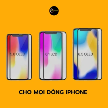 Kính Cường Lực iPhone Chống Nhìn Trộm Full Màn 4D - Giá 82.000, tương thích 6splus‑17 Pro 8