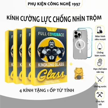 Kính cường lực iPhone chống nhìn trộm KK MUA 4 tặng 1 Ốp - Chỉ 59.000₫