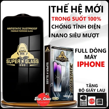 Kính Cường Lực iPhone đa mẫu Full Màn Trong Suốt - Giá chỉ 25.000 VNĐ (Giảm từ 30.250)