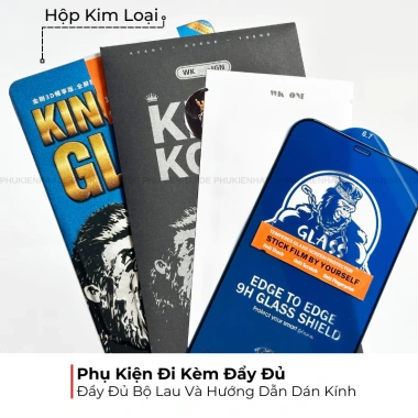 Kính Cường Lực iPhone Full Màn Chống Vỡ Viền - Giá 68.000₫ cho 8Plus, X, Xs Max, 11‑17 Pro/Plus/Max 6