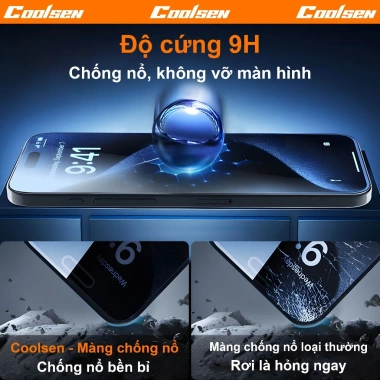 Kính cường lực iPhone full màn hình, chống nhìn trộm, tương thích iPhone 17-11 Pro Max XR X - Giá 45.800₫