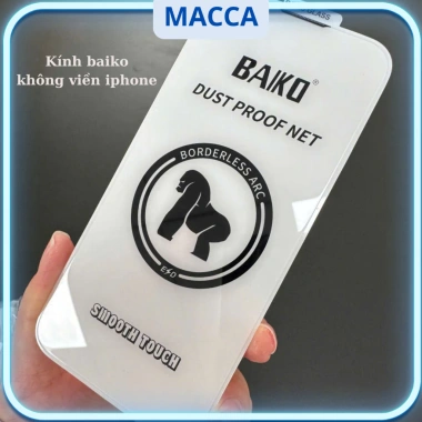 Kính cường lực iPhone không viền Baiko chính hãng - Màn loa, phủ nano, X-16 Pro Max, 30.150 VND