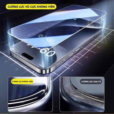 Kính Cường Lực iPhone Không Viền Siêu Trong, Che Bụi Màng Loa Giảm Giá 21.900đ 2