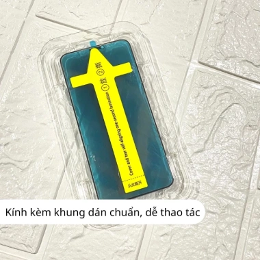 Kính cường lực iPhone khung dán tự động chống nhìn trộm, tự dán dễ dàng, viền đen mỏng - Panda Case 4