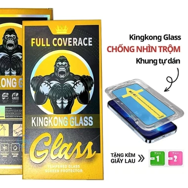 Kính Cường Lực iPhone Khung Tự Dán Chống Nhìn Trộm Full Màn - Tương Thích 6/7/8/Plus/X/XS/XR/11-17 Pro/Max