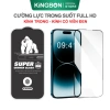 Kính cường lực iPhone KiNGBON Full trong, chịu lực cao cho iPhone Xs, Xr, 11-17 Pro Max - Giá chỉ 29.000₫