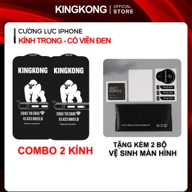 Kính Cường Lực iPhone KINGKONG Full HD - Bảo Vệ Màn Hình X, Xs, Xr, 11‑17 Pro Max, Giá chỉ 46.000₫ 10