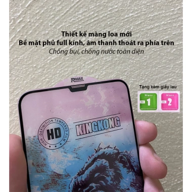 Kính cường lực iPhone KINGKONG XANH 2.024 – Siêu trong suốt, giảm vân, Full HD, Giá 9.980đ – Meomeo Case