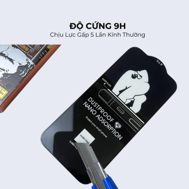 Kính Cường Lực iPhone KK phủ nano Siêu Chống Bụi - Giá ưu đãi 82.000đ (104.960đ) cho 7/8 Plus tới 17 Pro/Max 2