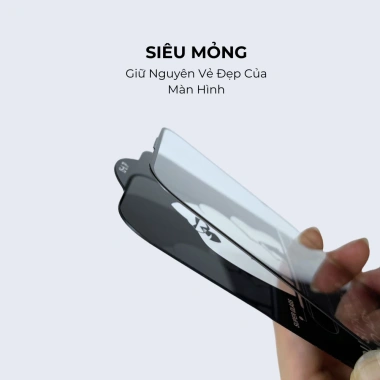 Kính Cường Lực iPhone KK phủ nano Siêu Chống Bụi - Giá ưu đãi 82.000đ (104.960đ) cho 7/8 Plus tới 17 Pro/Max 4