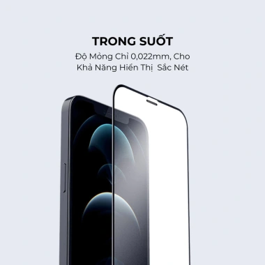 Kính Cường Lực iPhone KK WK Khung Tự Dán Ngăn Bụi Màng Loa - Giá 89.000 cho X‑17, Air, Pro, Pro Max 6