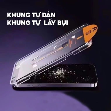 Kính Cường Lực iPhone Magic Tự Dán Tự Hút Bụi Cam 6/7P/8P/X/XS/XR/11/12/13/14/15/16/17 Pro Max - Giá chỉ 32.900 VND