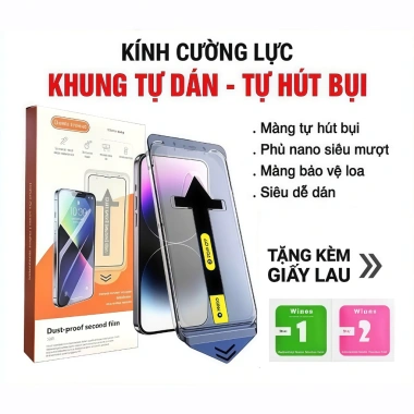 Kính Cường Lực iPhone Magic Tự Dán, Tự Hút Bụi, Chống Nhìn Trộm Full Màn - Tương Thích Tất Cả Model, 32.900đ 2 Kính Cường Lực iPhone Magic Tự Dán, Tự Hút Bụi, Chống Nhìn Trộm Full Màn - Tương Thích Tất Cả Model, 32.900đ 2