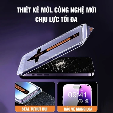 Kính Cường Lực iPhone Magic Tự Dán, Tự Hút Bụi, Chống Nhìn Trộm Full Màn - Tương Thích Tất Cả Model, 32.900đ