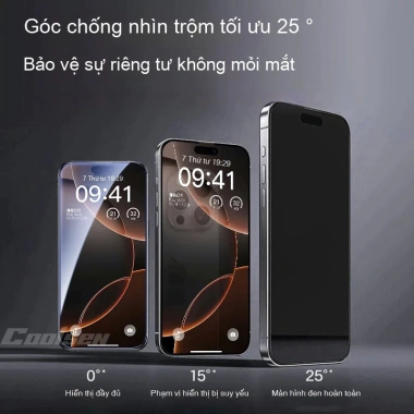 Kính Cường Lực iPhone - Miếng Dán Chống Nhìn Trộm Cho iPhone 17/16/15/14/13/12/11, 38.800₫ 7 Kính Cường Lực iPhone - Miếng Dán Chống Nhìn Trộm Cho iPhone 17/16/15/14/13/12/11, 38.800₫ 7