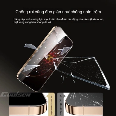 Kính Cường Lực iPhone - Miếng Dán Chống Nhìn Trộm Cho iPhone 17/16/15/14/13/12/11, 38.800₫