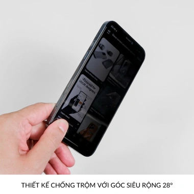 Kính cường lực iPhone PHANH CNT-01 chống nhìn trộm, hạn chế vân tay, chống xước vỡ - Giá 40.000₫