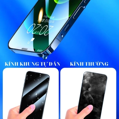 Kính Cường Lực iPhone Tự Dán Cao Cấp CNT KK 4D Full Màn - Giá chỉ 19.500 VND, tương thích iPhone 6-17 Pro/Max/Mini/Air