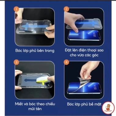 Kính cường lực iPhone tự dán lấy rút bụi, chống nhìn trộm, phù hợp iPhone 7-16 Pro Max - Giá 20.000₫