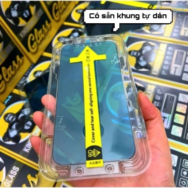 Kính cường lực iPhone tự dán lấy rút bụi, chống nhìn trộm, phù hợp iPhone 7-16 Pro Max - Giá 20.000₫