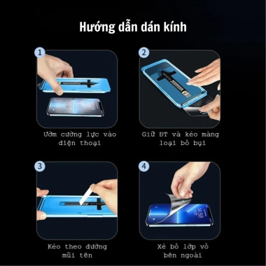 Kính Cường Lực iPhone Tự Dán Tự Hút Bụi Chống Nhìn Trộm Trong Suốt cho X/XS/XR/11/12/13/14/15/16/17 Pro Max - Giá 19.900 VND 10
