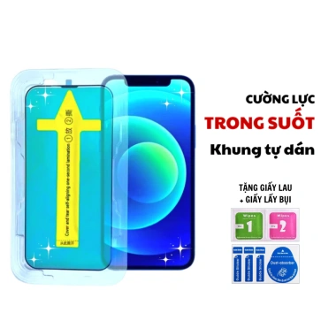 Kính Cường Lực iPhone Tự Dán Tự Hút Bụi GLASS Chống Nhìn Trộm - Dành cho iPhone X/XS/XS Max/16 Series - Giá 19.999₫