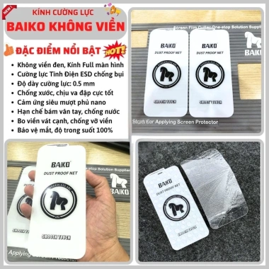 Kính Cường Lực iPhone Vô Cực Không Viền Siêu Trong 21D - Giá chỉ 23.900 VND, tương thích iPhone 6‑15 Pro Max 10