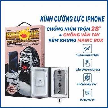 Kính Cường Lực iPhone WK MA-1.988 Chống Nhìn Trộm, Chống Vân Tay - Giá 199.000đ cho iPhone 12/13 Pro Max
