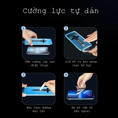 Kính cường lực iPhone X/11/12/13/14prm - khung tự dán, tự hút bụi, chống nhìn trộm, bảo vệ màng loa - chỉ 7.000đ 2