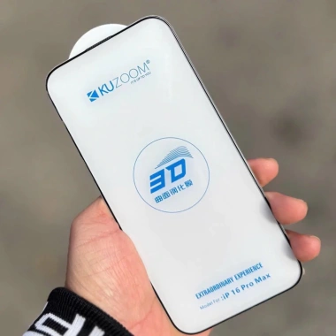 Kính Cường Lực Không Lẹm Viền KuZoom 3D Chống Nhìn Trộm iPhone 16 Pro Max/Pro - 115k
