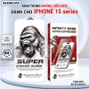 Kính cường lực không viền iPhone 15/15 Pro Max – Bảo vệ màn hình trong suốt 60k