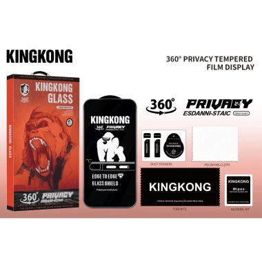 Kính cường lực KINGKONG K12 360 chống nhìn trộm, chịu lực tốt, chống xước, giá 35.000₫ 2