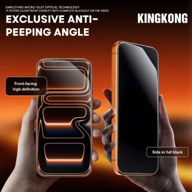 Kính cường lực KINGKONG tự dán K360 chống nhìn trộm, chống vỡ, bảo mật cho iPhone 11-16 Pro Max - 39.000₫ 8