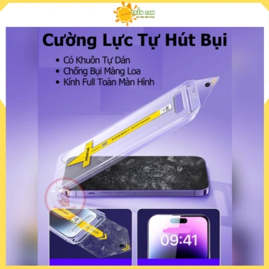 Kính cường lực Magicbox chống nhìn trộm, tự dán, tự hút bụi, che màng loa cho iPhone 6plus‑16 Pro Max – chỉ 28.000₫