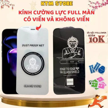 Kính cường lực MKING cho iPhone 11‑17 Pro Max, không lẹm màn hình, bảo vệ loa – chỉ 28.409₫ 8