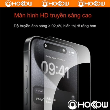 Kính cường lực mờ HD chống ánh sáng xanh cho iPhone 11-17 Pro Max, X, XS, XR, XS Max, Air - Giá 39.800₫ 6 Kính cường lực mờ HD chống ánh sáng xanh cho iPhone 11-17 Pro Max, X, XS, XR, XS Max, Air - Giá 39.800₫ 6