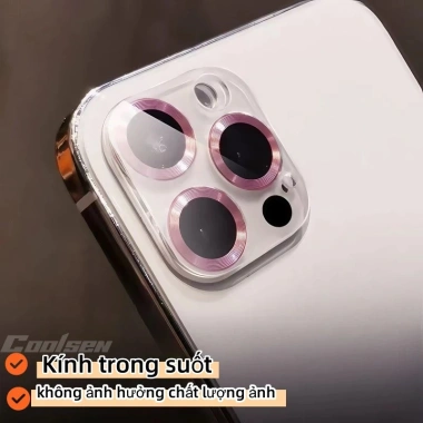 Kính cường lực nguyên khối bảo vệ camera iPhone 11-17 Pro Max Air- Giá 48.500 VND
