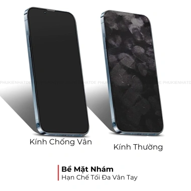 Kính Cường Lực Nhám WK WTP-030 Chống Vân Tay, Bám Mồ Hôi cho iPhone 12-16 Pro & Pro Max - Giá chỉ 71.999₫ 2