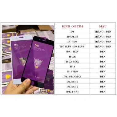 Kính cường lực OG tím iPhone 16/16 Pro/16 Plus/16 Pro Max - Giá chỉ 22.000đ 5 Kính cường lực OG tím iPhone 16/16 Pro/16 Plus/16 Pro Max - Giá chỉ 22.000đ 5
