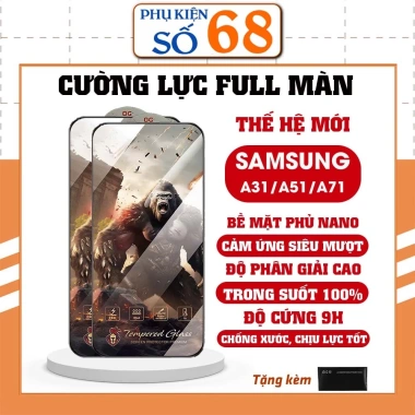 Kính cường lực Samsung A31 A51 A71 KK Warrior phủ nano trong suốt, cảm ứng mượt, bảo vệ tối đa