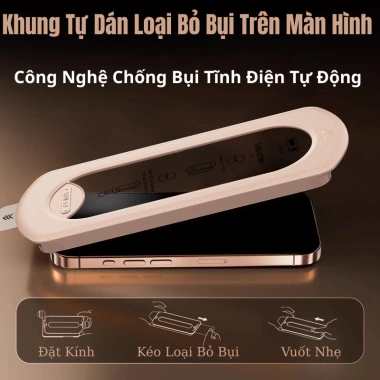 Kính Cường Lực Siêu Cứng Siêu Bền Khung Tự Dán Full Màn Đủ Hộp cho iPhone 13/14/15 Pro Max - Giá 70.000 2