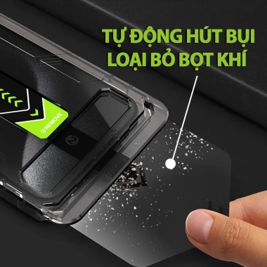 Kính Cường Lực TITAN cho iPhone X-17 Pro Max - Khung Tự Dán Dễ Dán, Chống Bụi, Chống Nứt Vỡ, Giá Chỉ 70.000₫