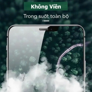 Kính Cường Lực Trong Suốt Không Viền Đen iPhone 12-16, chống bụi, màng loa - 40.000₫ 2