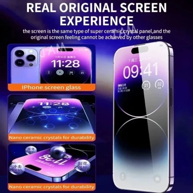 Kính cường lực tự dán chống nhìn trộm cho iPhone 17/16/15/14/13/12/11/XS/XR - Giá 7.900₫