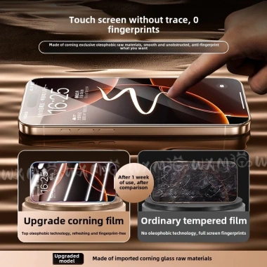 Kính Cường lực tự dán full màn, siêu cứng, chống bụi, không bám vân tay cho iPhone 17-11 Pro Max - Giá 57.500₫ 5