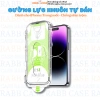 Kính cường lực tự dán iPhone - Vát viền, chống bụi, chống va đập - 45.000 VND