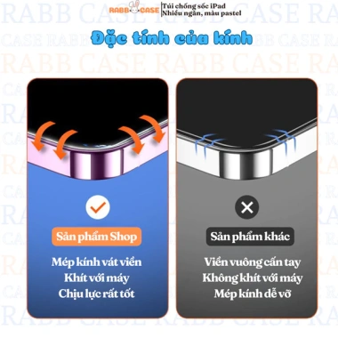 Kính cường lực tự dán iPhone - Vát viền, chống bụi, chống va đập - 45.000 VND 3