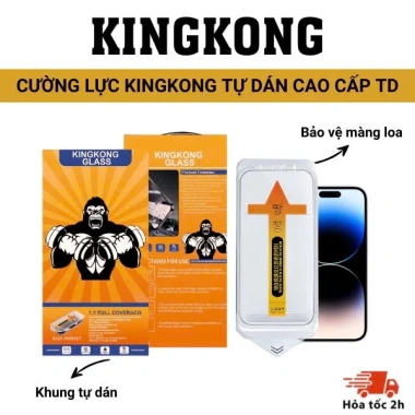 Kính Cường Lực Tự Dán KINGKONG KKTD 9H Màn Hình Phủ Nano Chống Va Đập iPhone Giá 45.000₫