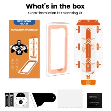 Kính Cường Lực Tự Dán MAGICBOX KINGKONG Bảo Vệ Loa iPhone X, XS, 11‑13, 14‑17 Pro & Pro Max – 69.000đ 2